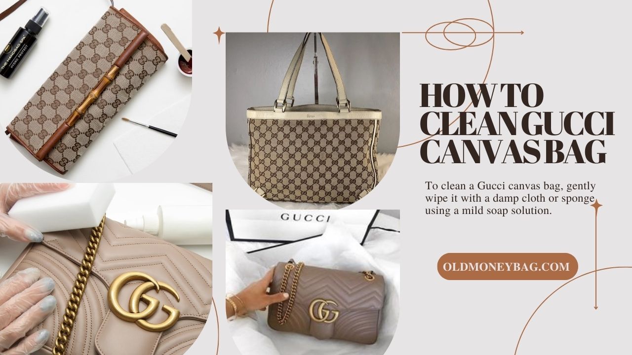How to Clean Gucci Canvas Bag